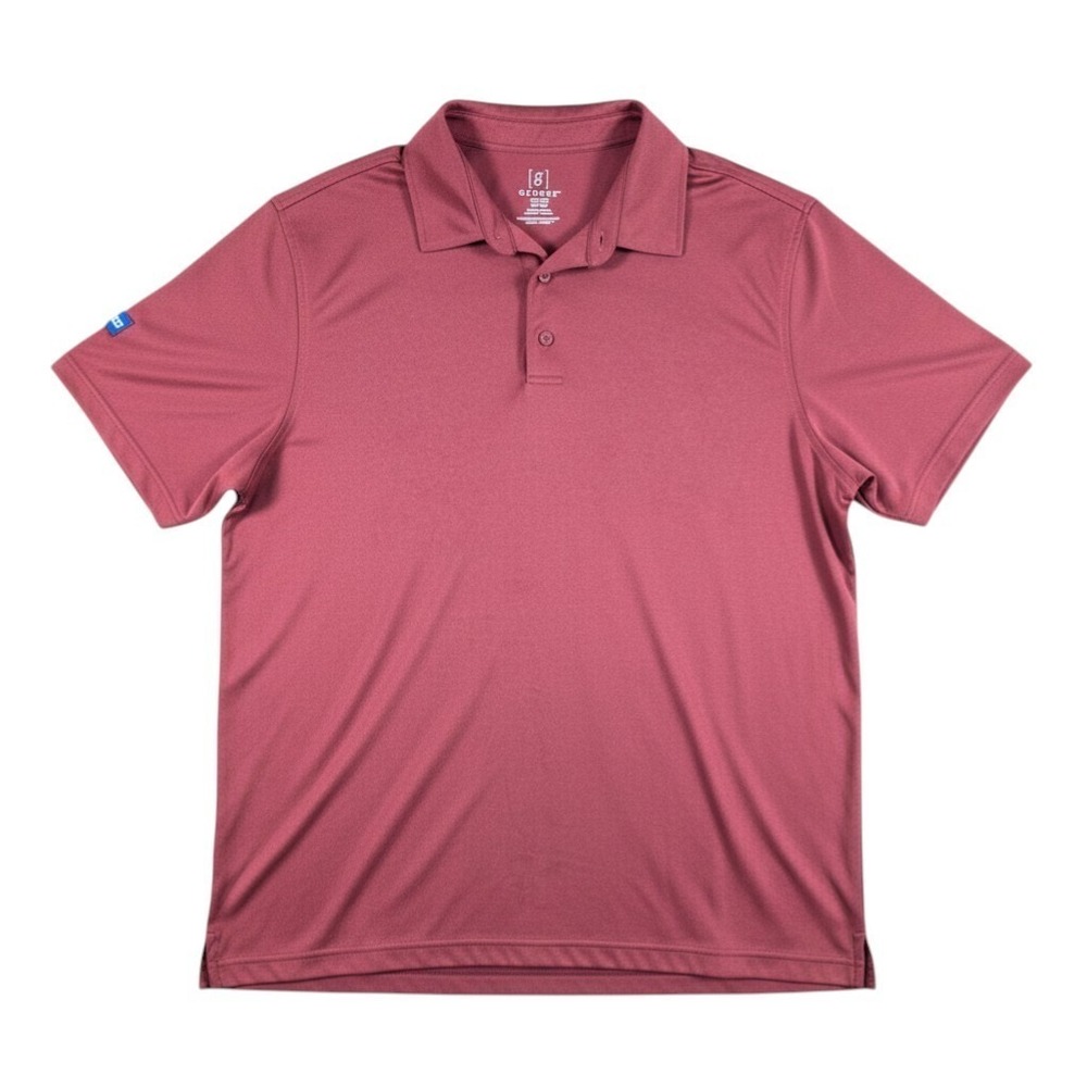 George Men's Polo Shirt XXL Short Sleeve Performance Golf Casual Red